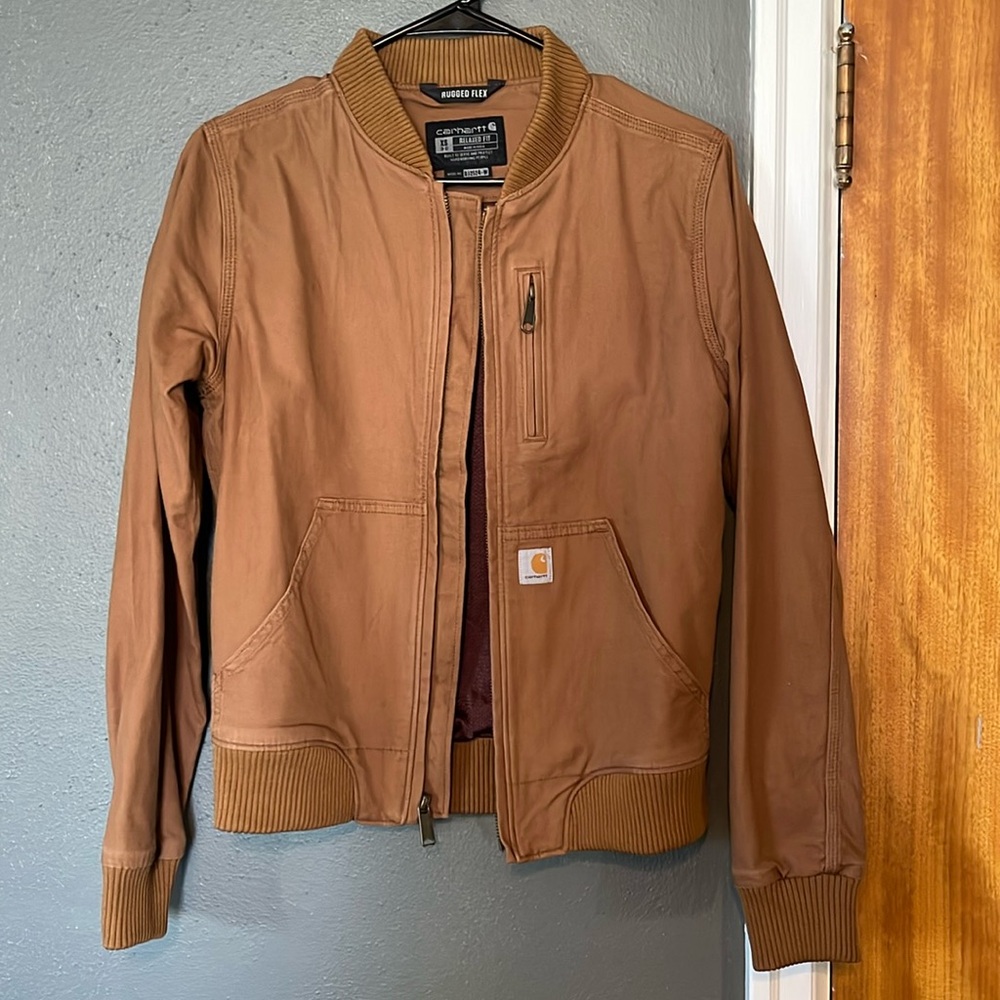 Carhartt women’s relaxed casual bomber jacket size xs 0-2